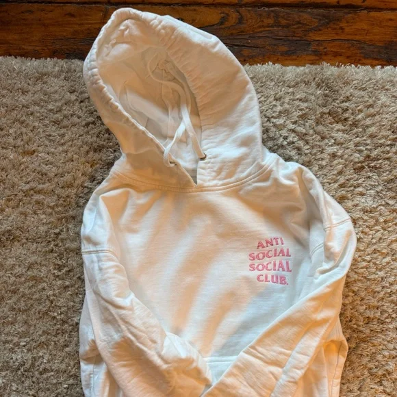 Anti Social Social Club Cream Hoodie - Picture 4 of 5